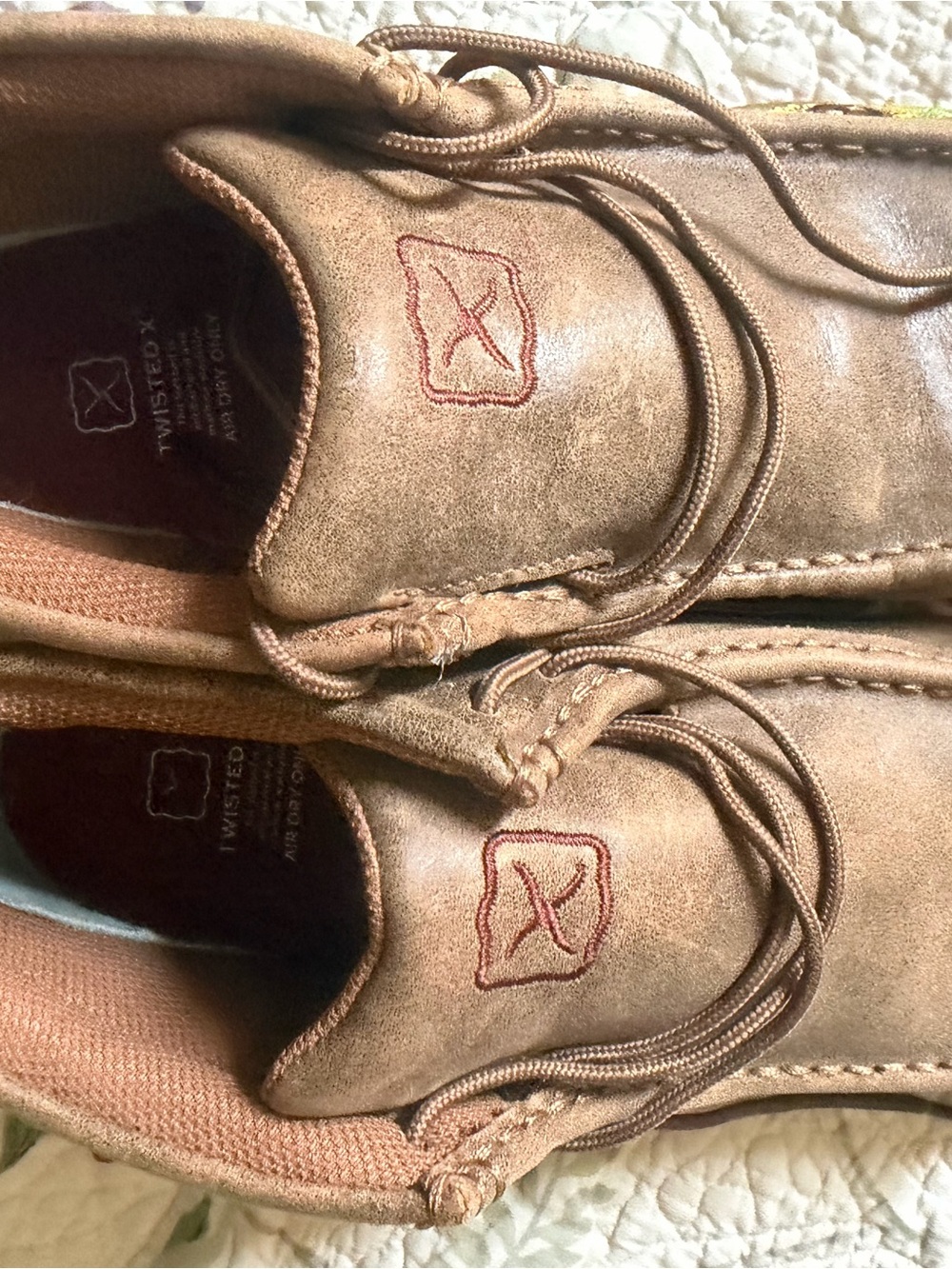 Twisted X women’s size 8.5 Tan Leather Slip-On Moccasins